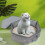 Bac à litière pliable pour chats, Portable, étanche,-Gris 7