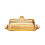 Multipurpose Glass Butter Container Elegant Comfortable-amber 1