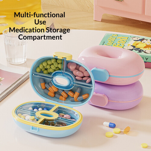 Wekelijkse medicijnopslagcontainer 7 individuele-Blauw 2