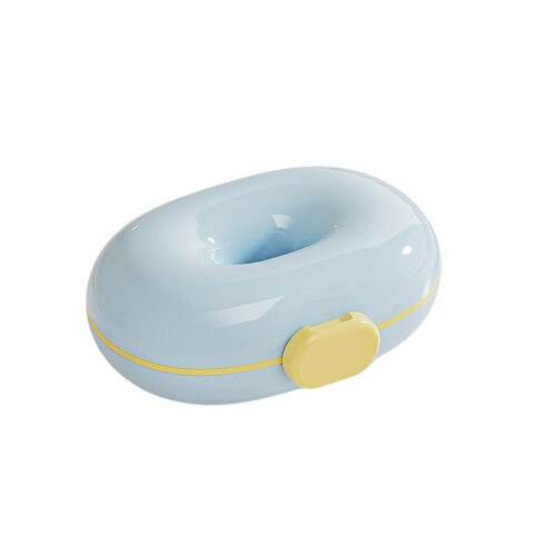 Portable Pills Management Systems Compartments Watertights-Blue