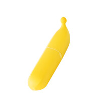 Banana Shaped Cats Hair Remover Cylinder Gentle On-Yellow