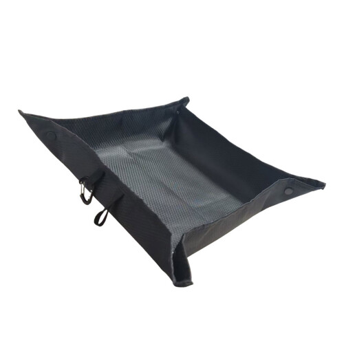 Coussin de siège en feutre à double usage et panier de-Noir