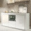 Sideboard 145cm Aurora - White with Gloss Doors 1