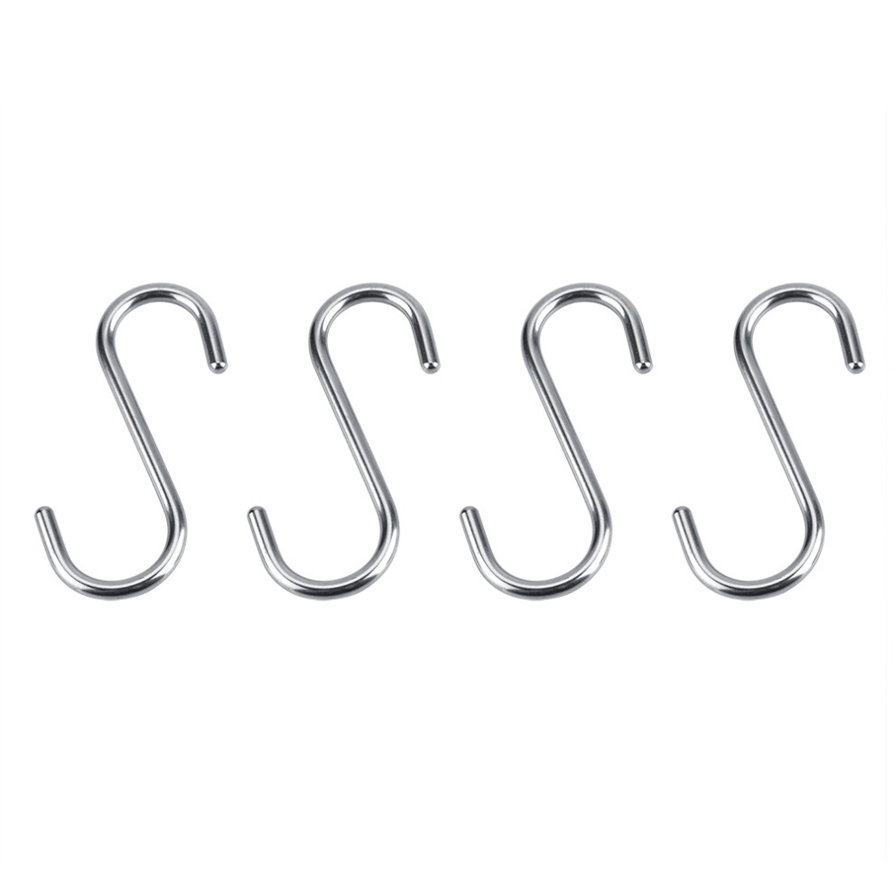 Durable S Hooks, Stainless Steel Heavy Duty Hooks With Rust Resistance For Wide Applications, Electroplated Surface Ensures Longevity 9482828835582