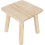 Wooden Step Stool with Rounded Corners, Solid Wood Construction for Enhanced Durability, Easy to Clean Smooth Surface, Detachable Legs for Versatile U 1