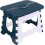 Compact Step Wonder: Lightweight Foldable Step Stool, Portable Handle For Easy Transport, Quick-folding Mechanism, Non-slip Surface For Safe Usage, Wi 1