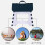Compact Step Wonder: Lightweight Foldable Step Stool, Portable Handle For Easy Transport, Quick-folding Mechanism, Non-slip Surface For Safe Usage, Wi 5