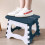 Compact Step Wonder: Lightweight Foldable Step Stool, Portable Handle For Easy Transport, Quick-folding Mechanism, Non-slip Surface For Safe Usage, Wi 4