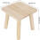 Wooden Step Stool with Rounded Corners, Solid Wood Construction for Enhanced Durability, Easy to Clean Smooth Surface, Detachable Legs for Versatile U 3