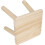 Wooden Step Stool with Rounded Corners, Solid Wood Construction for Enhanced Durability, Easy to Clean Smooth Surface, Detachable Legs for Versatile U 4