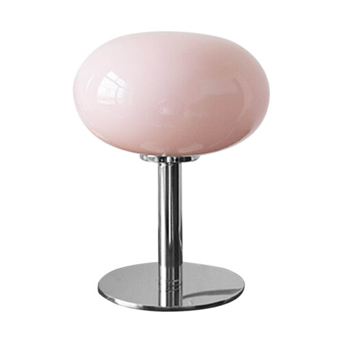 Dimmable Bedside Lamp, Simple Modern Table Lamp with Iron Base for Reading Home (Pink) 1