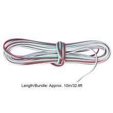 Verlengkabel voor LED-strips, 3-pins RGB LED-strips draadverbinding, duurzaam en flexibel ontwerp, 10 meter, laagspanning, 3-pins RGB-verlengkabel