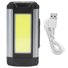 Luz de trabalho multifuncional com gancho e base magnética, design portátil para reparos em campo, estrutura robusta com resistência ao calor,