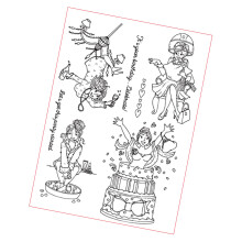 Clear Silicone Stamper for Journal Planner Album Card Making
