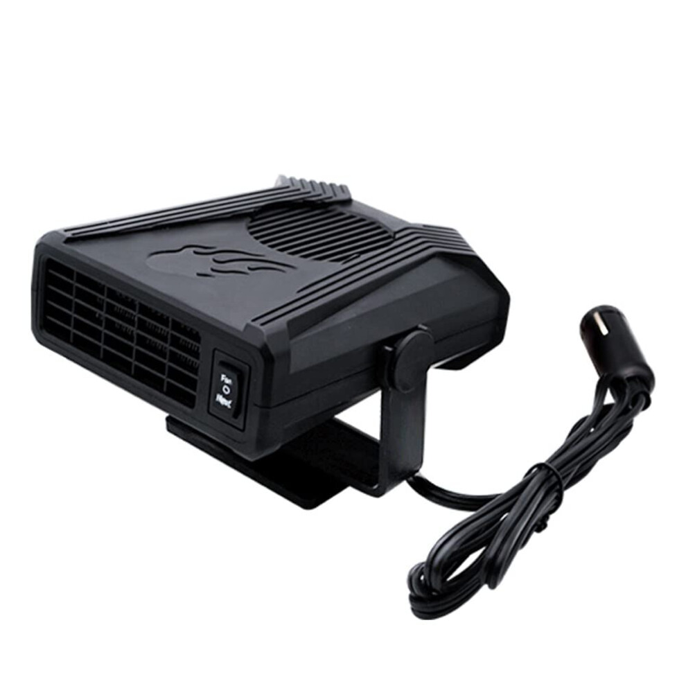 12V 150W Portable Car Heater Electric Fan 2In1 Defogger Windscreen Demister Cigarette Lighter Plug 9412369159786
