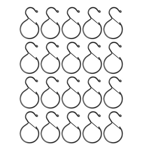 S Type Iron Hook Easy Mounting Spring Mechanism Nonslip Grip-20