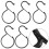S Type Iron Hook Easy Mounting Spring Mechanism Nonslip Grip-20 4