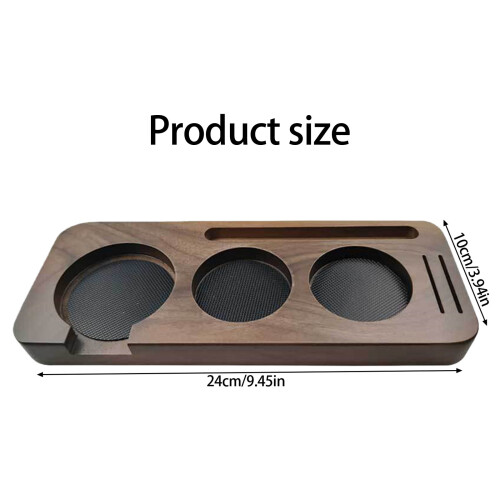 Natural Wood Stand for 51mm Coffee Tamper Secure Storage Easy 2