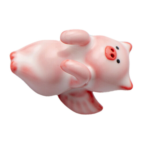 Little Pig Shape Teas Companion Sculpture Ceramic Craftsmanship