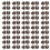 50Pcs Multiprupose Iron Screws Rivets for-black 9.5MM 5MM 4MM 1