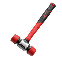 Fiber Handle Rubber Mallets 43mm Head Diameter HeavyDuty ShockResistant For Flooring Renovations Camping