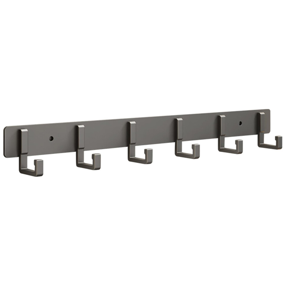 Space Aluminum Robe Hook Wall Mounted Towel Hook Clothing Hook Bathroom Hardware Door Hook Hook Black 9426802311853