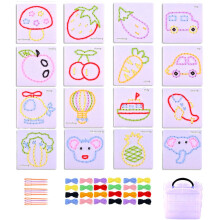 Generic sewing kit for sewing, yarn board for toddlers  Animal lacing cards, sewing kit for toddlers Mixed style