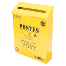 Retro Letter Box with Newspaper Holder and Large Lettering
