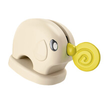 Practical Toothpaste Dispenser With Cartoon Elephant-Yellow
