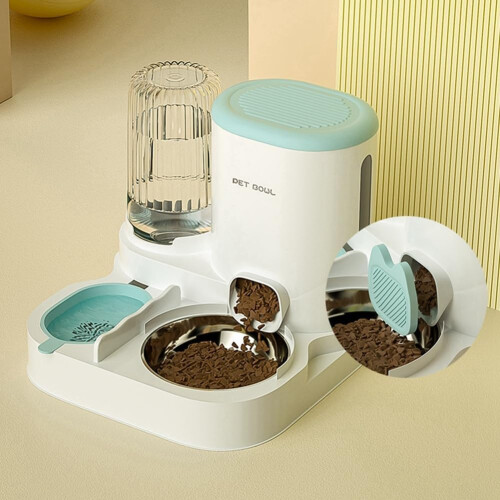 Automatic Feeder GravityFeeder With Dry And Wet Separation Grey Large Capacity Automatic Water Refill 1