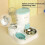 Automatic Feeder GravityFeeder With Dry And Wet Separation Grey Large Capacity Automatic Water Refill 3