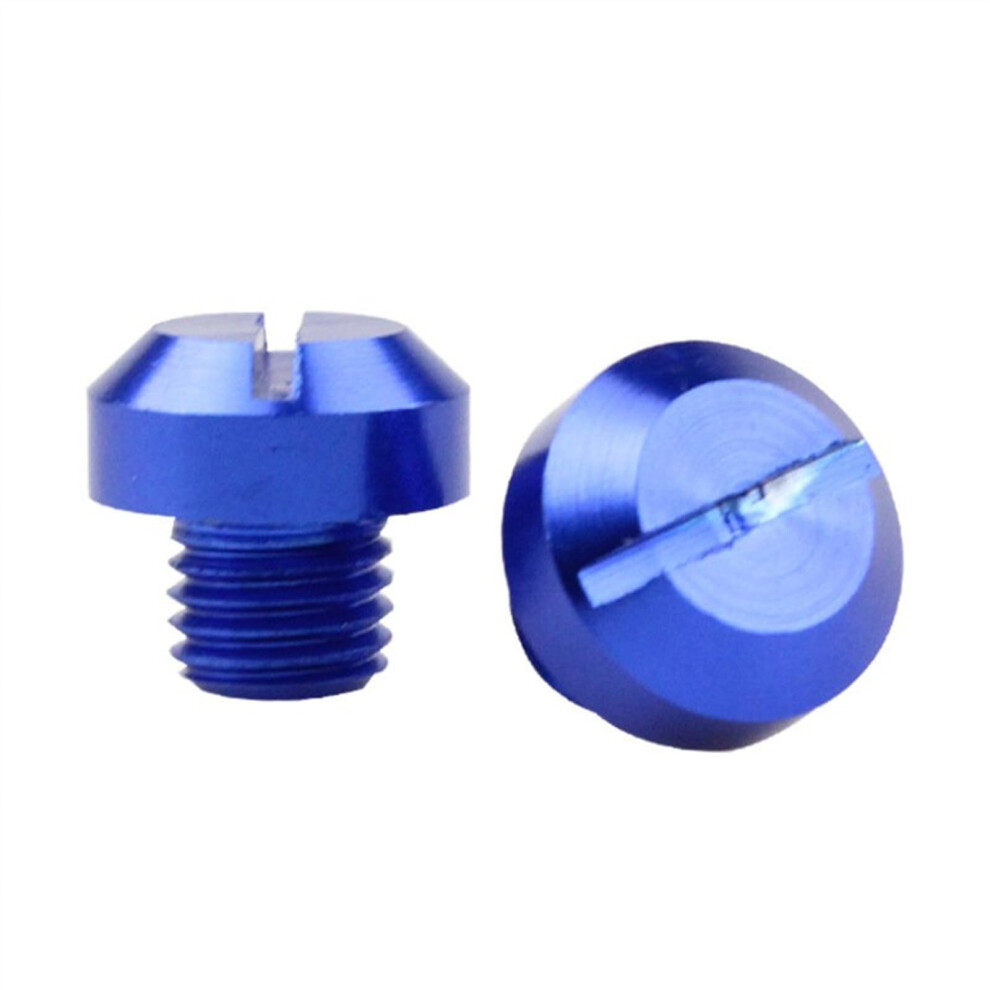 Motorbike Mirror Plugs 2Pcs Universal Motorcycle M10x1.25 Rearview Mirror Thread Hole Plugs Clockwise Screw Caps Blue 9189345044946