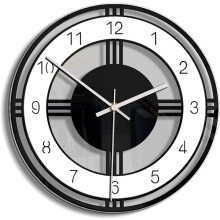 Outdoor Garden Wall Clock Vintage 3D Two Faced Outside Clock Silent Non Ticking Easy Read Antique
