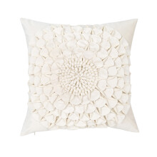 Housse de coussin en polyester à utilisation longue durée,-Blanc