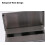 Wallmounted lockable vintage mailbox, stainless steel, large black 2
