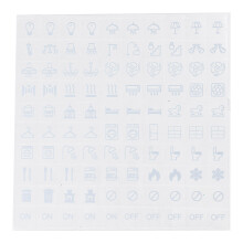 Waterproof Light Switchs Labels Sticker Transparent-white