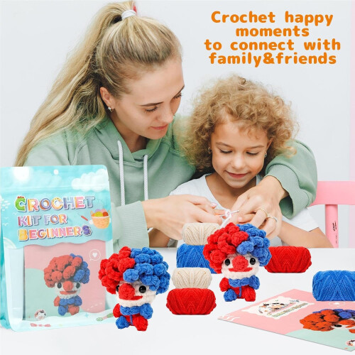 Crochet Doll Kit for Kids, Beginners with Video Tutorial 1