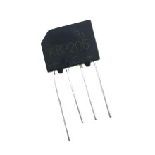 KBP206 Bridge Rectifier 2A 600V Flat Package Four Leads 10 Pieces Lot