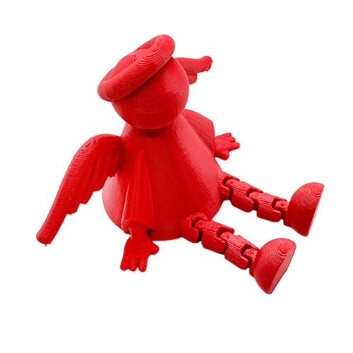 Figurines d'ange articulées de noël, décorations avec-Rouge 2