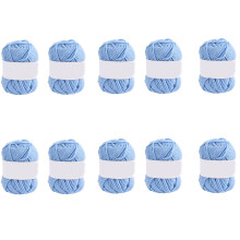 Milk Cotton Acrylic Blend Yarn 4 Strands Designs For-sky1 blue1