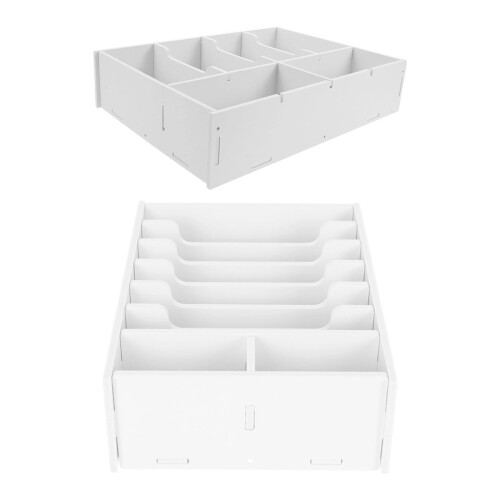 Sturdy Plastic Cash Storage Container With-6 spaces 1