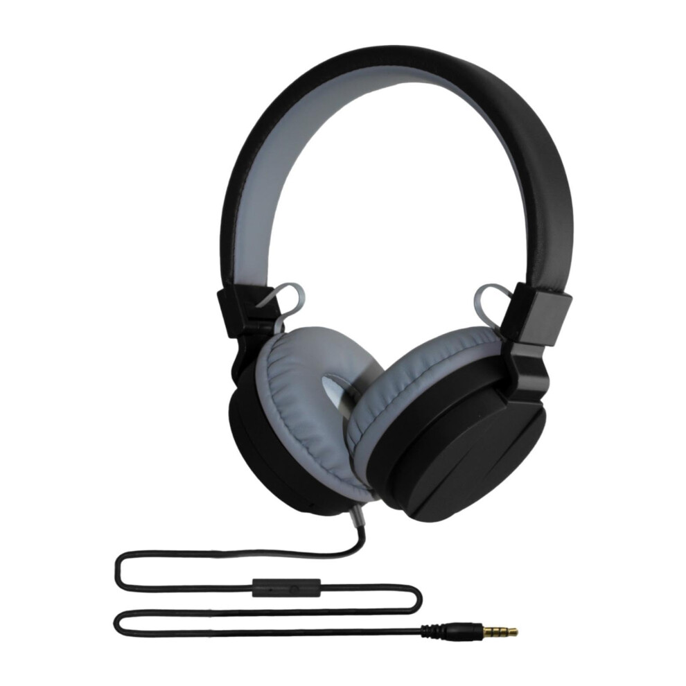 Wired Headset Overear Headphones For Students Office Gaming With Microphone And Adjustable Headband Black 9412369161765
