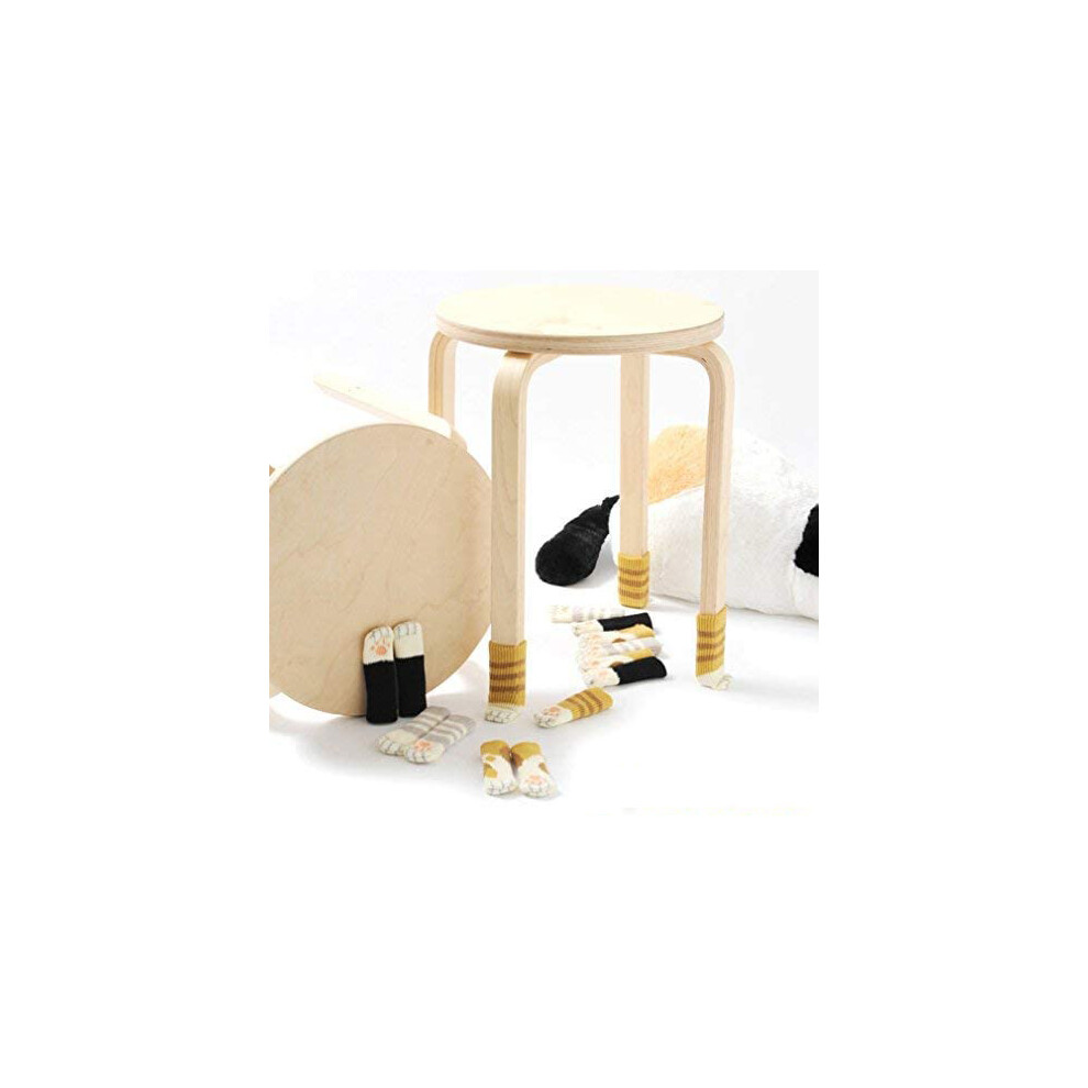 Reusable Durable, Multifunctional Usage Chair Leg Socks, Noise Reducer Knitted Wool Acrylic Furniture Covers, Elastic Floor Protectors (20Pcs) 9074015266080