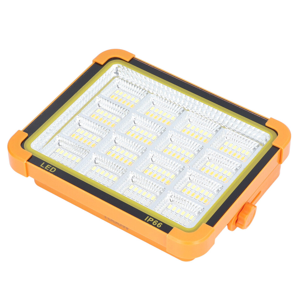 Solar Rechargeable Work Light, Portable Led Floodlight With 10000 Lumens Brightness, Ip66 Waterproof Emergency Worklight With Multiple Lighting 9128293365819