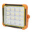 Portable LED Floodlight with Magnetic Suction, Solar Rechargeable Emergency Worklight with Adjustable Lighting, Power Bank Function, Battery 5