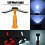 Portable Work Light with Hook Design, Foldable Work Light with Multiple Lighting Modes, Rechargeable LED Work Light with Magnetic Bottom, USB 2