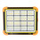 Portable LED Floodlight with Magnetic Suction, Solar Rechargeable Emergency Worklight with Adjustable Lighting, Power Bank Function, Battery 6