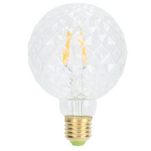 Dynamická regulace jasu, vintage LED žárovka s vláknem G95, originální design, tvar ananasu, Edisonovo světlo, 4W, stmívatelné, teplá