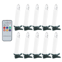 Iluminación romántica, velas cónicas sin llama con brillo ajustable, luces blancas cálidas a pilas para una decoración elegante (incluye