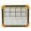 Portable LED Floodlight with Magnetic Suction, Solar Rechargeable Emergency Worklight with Adjustable Lighting, Power Bank Function, Battery 7